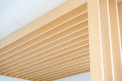 Die Konstruktion schafft Sichtbezüge und definiert den Empfang